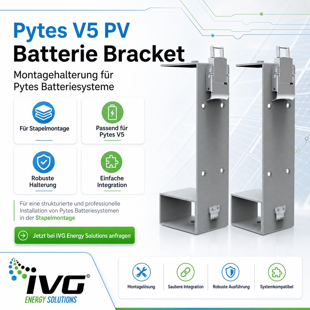 Pytes V5 PV Batterie Bracket