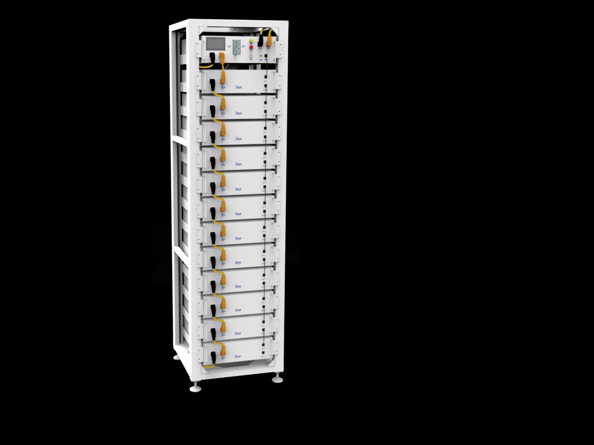 Deye Rack für 12 BOS-GM5.1 & Pro Batterien HV 3U-HRack