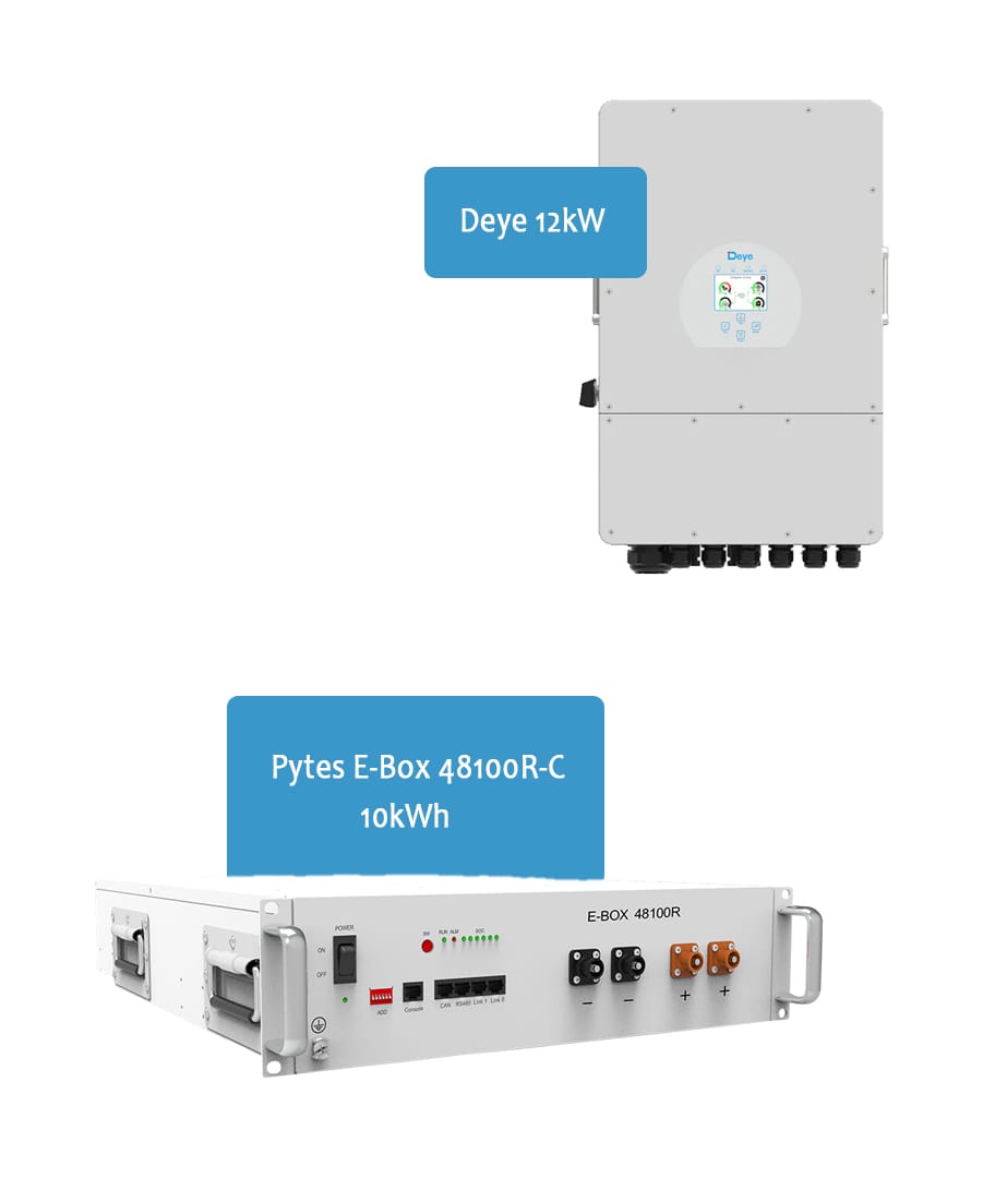 Bundle Deye 12kW + 10kWh Pytes