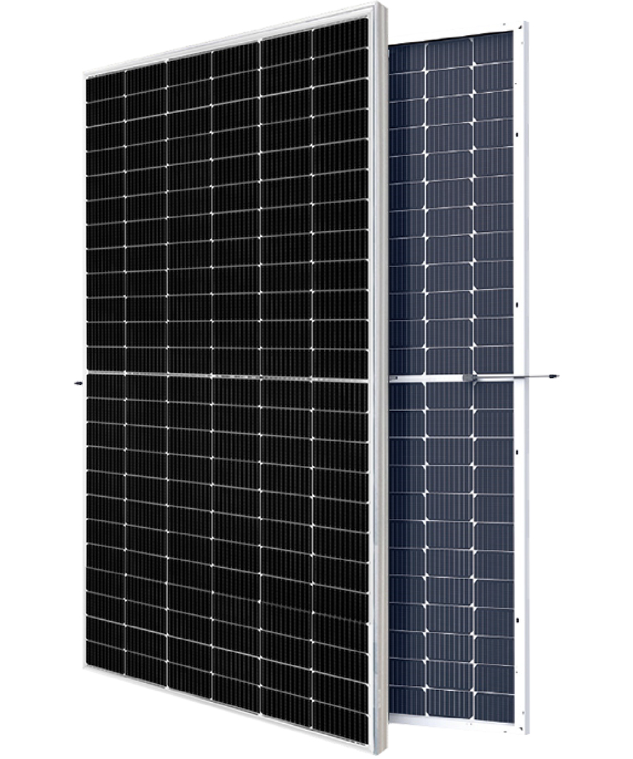 Austa 550W SILVER Frame Glas-Glas Austa 550W SILVER Frame Glas-Glas