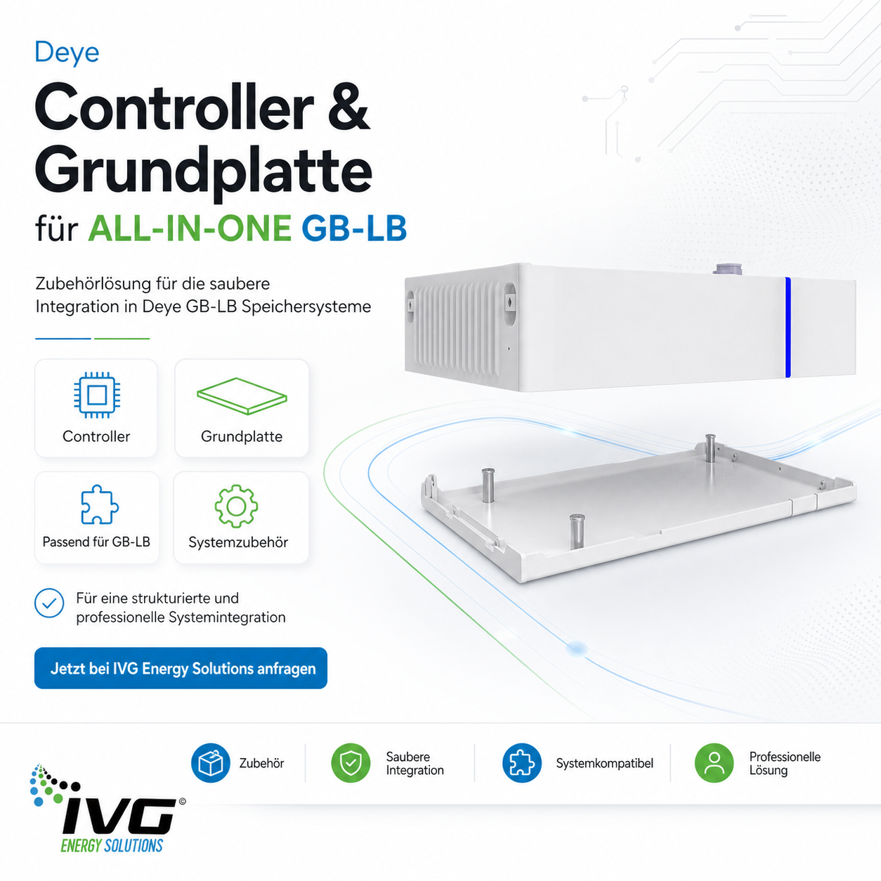Deye Controller und Grundplatte / für Deye ALL-IN-ONE GB-LB